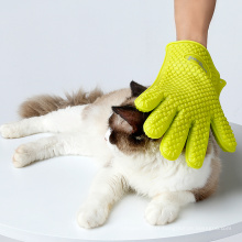 Silicone impermeável da escova de banho do gato do cão da luva da preparação do animal de estimação